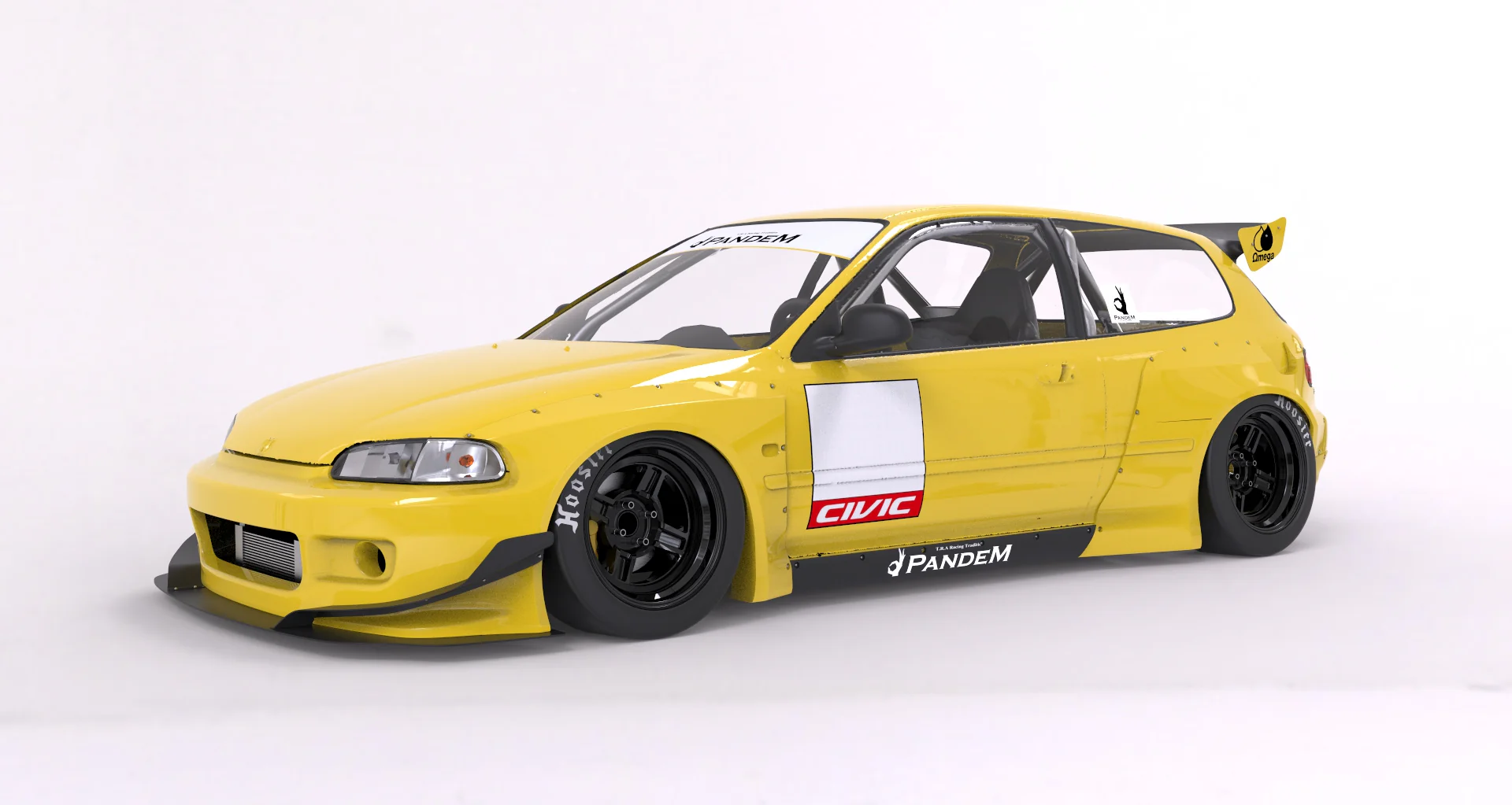 Pandem | V1.0 Honda EG Civic + Roof Wing | 1991 - 1995 - Image 3
