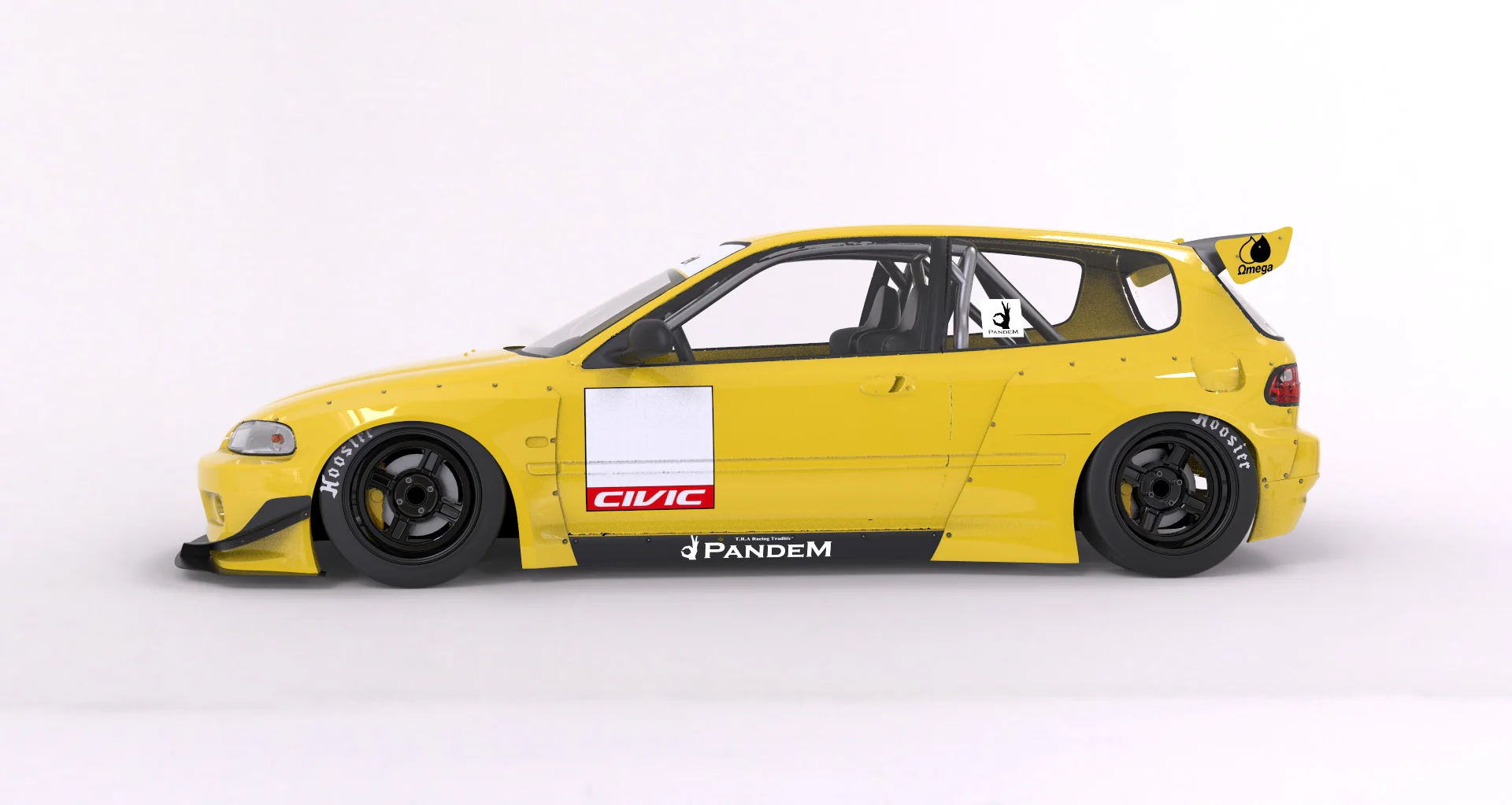 Pandem | V1.0 Honda EG Civic + Roof Wing | 1991 - 1995 - Image 4