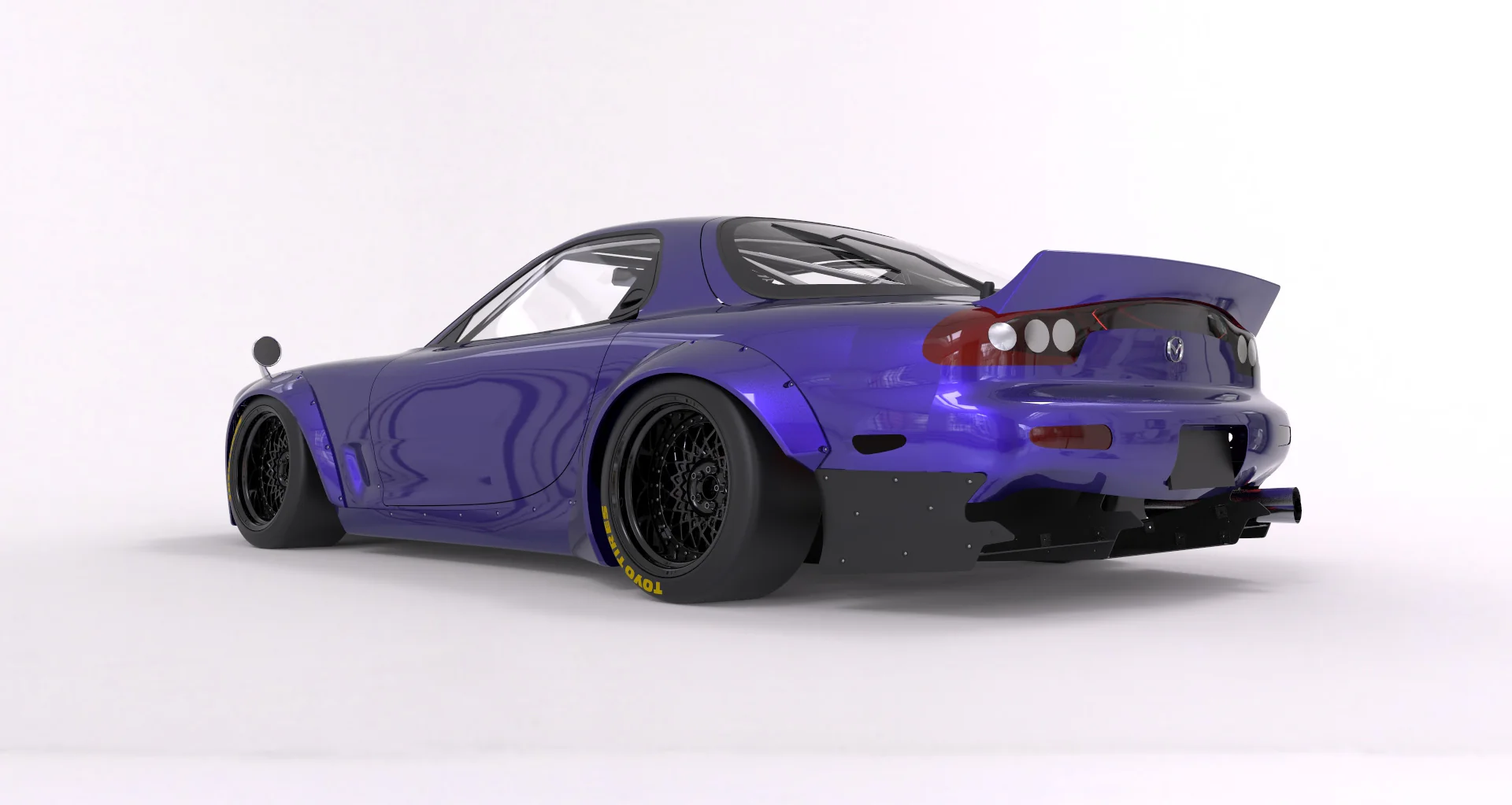 Pandem | V1.0 Mazda FD RX-7 FD3S BOSS + Duck Wing | 1991 - 2000 - Image 7