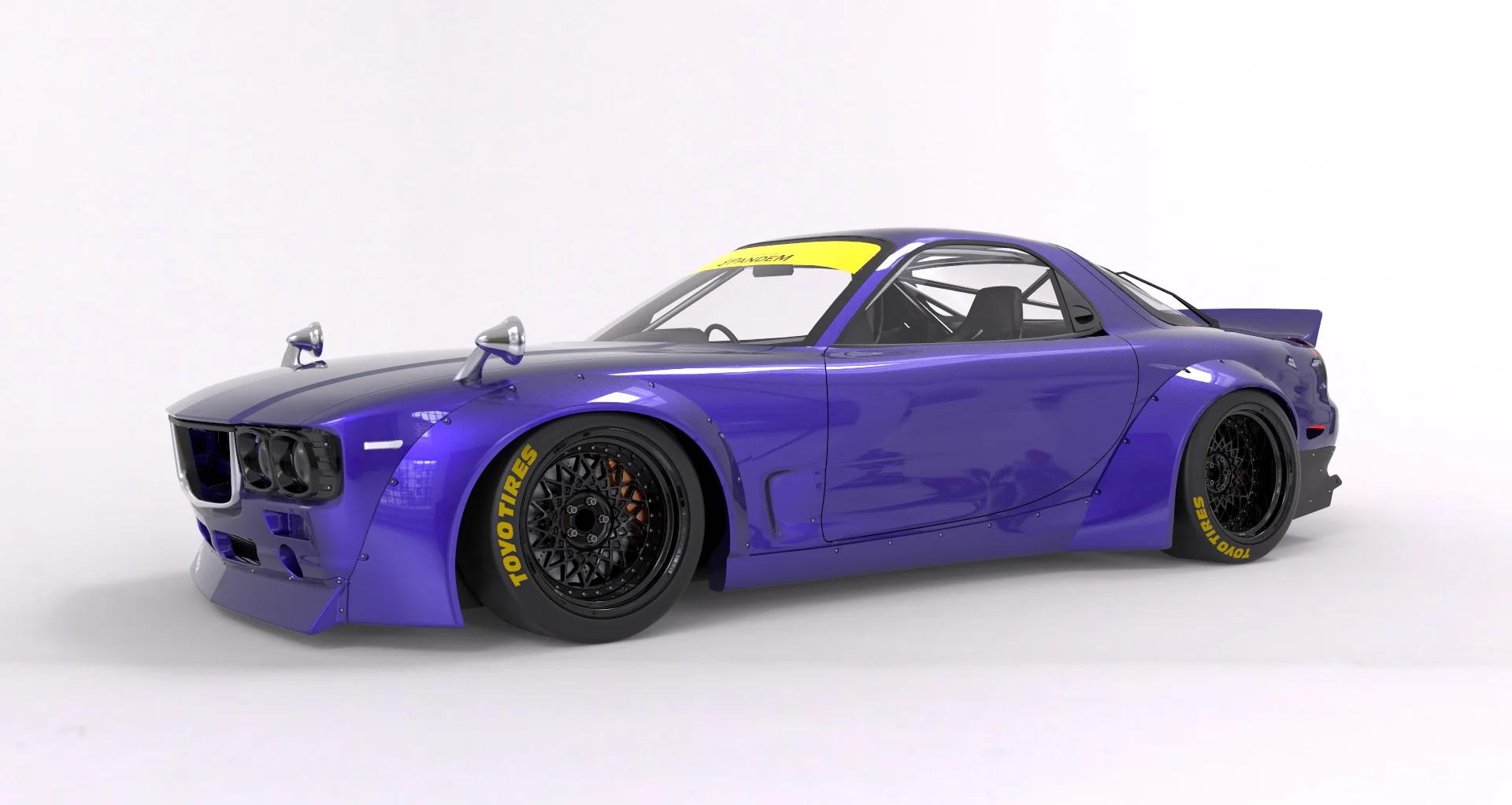 Pandem | V1.0 Mazda FD RX-7 FD3S BOSS + Duck Wing | 1991 - 2000 - Image 8
