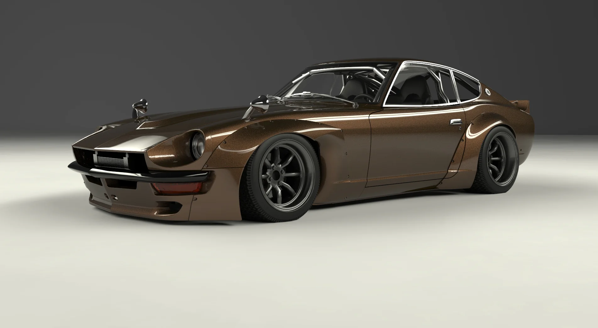 Pandem | V1.0 Nissan 240Z S30 + Duck Wing with [FRP] / [CFRP] [Options] | 1970 - 1973 - Image 7