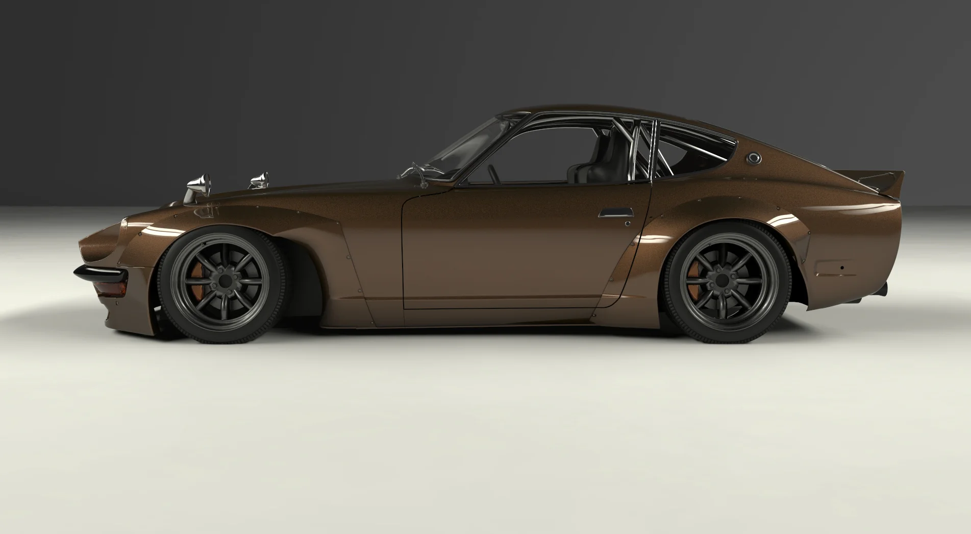 Pandem | V1.0 Nissan 240Z S30 + Duck Wing with [FRP] / [CFRP] [Options] | 1970 - 1973 - Image 8