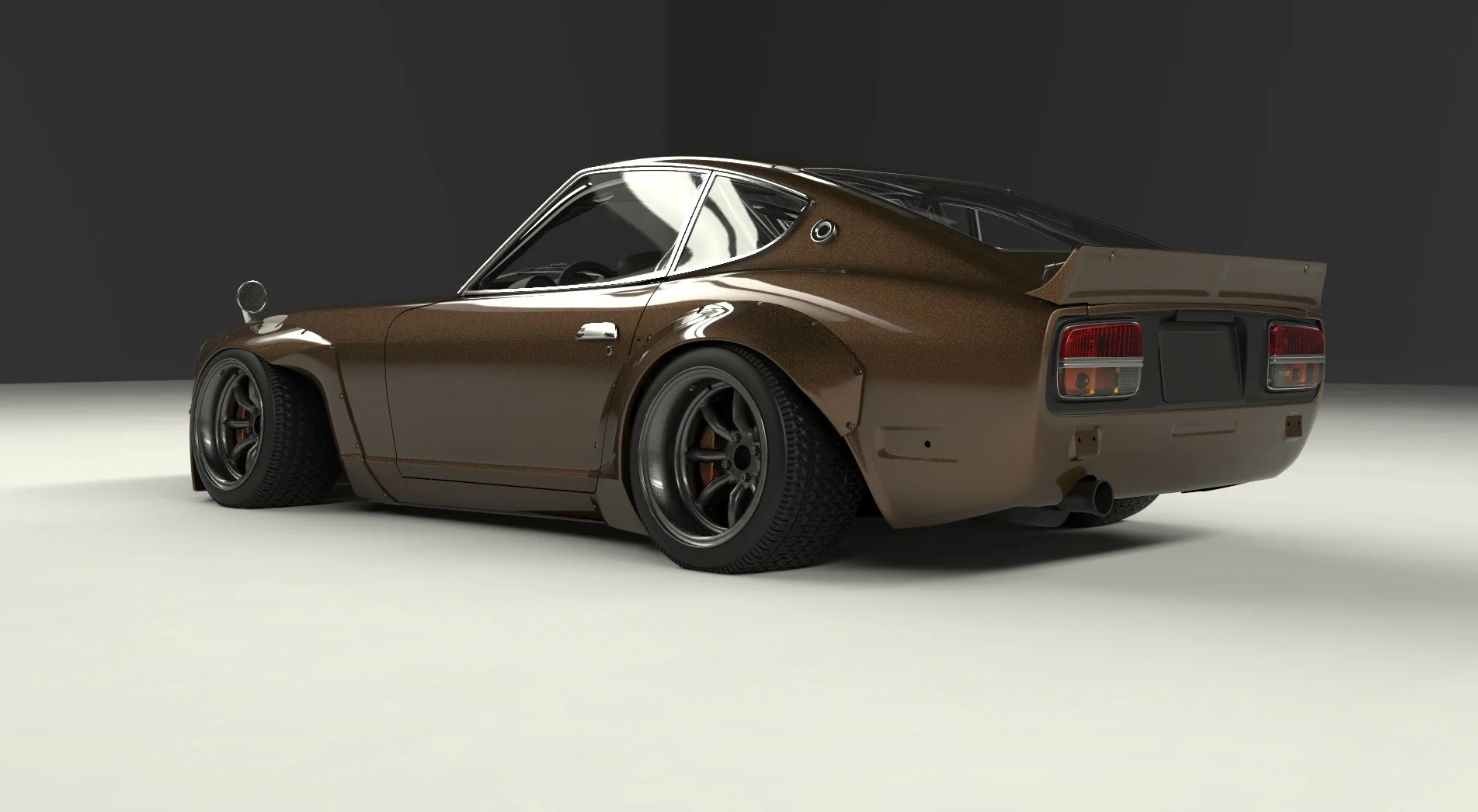 Pandem | V1.0 Nissan 240Z S30 + Duck Wing with [FRP] / [CFRP] [Options] | 1970 - 1973 - Image 9