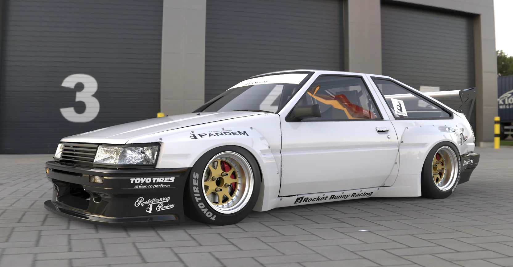 Pandem | V1.0 Toyota Corolla Levin AE86 + GT Wing | 1983 - 1987 - Image 7