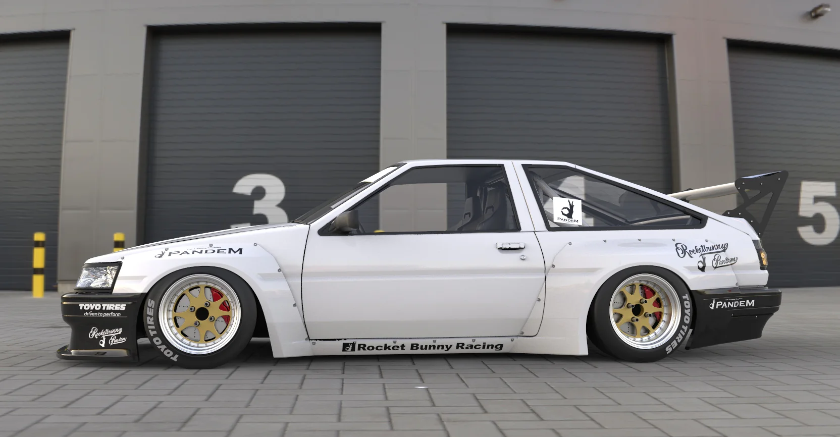 Pandem | V1.0 Toyota Corolla Levin AE86 + GT Wing | 1983 - 1987 - Image 8