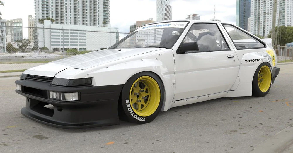 Pandem | V1.0 Toyota Sprinter Trueno AE86 + [Optional] Wing | 1983 - 1987 - Image 3