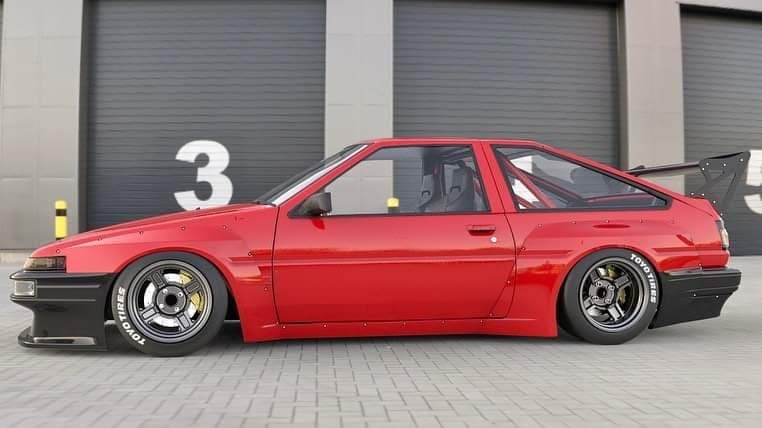 Pandem | V1.0 Toyota Sprinter Trueno AE86 + [Optional] Wing | 1983 - 1987 - Image 6