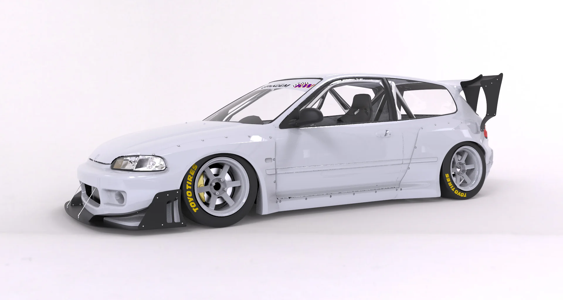 Pandem | V1.5 Honda EG Civic + Roof Wing | 1991 - 1995 - Image 5