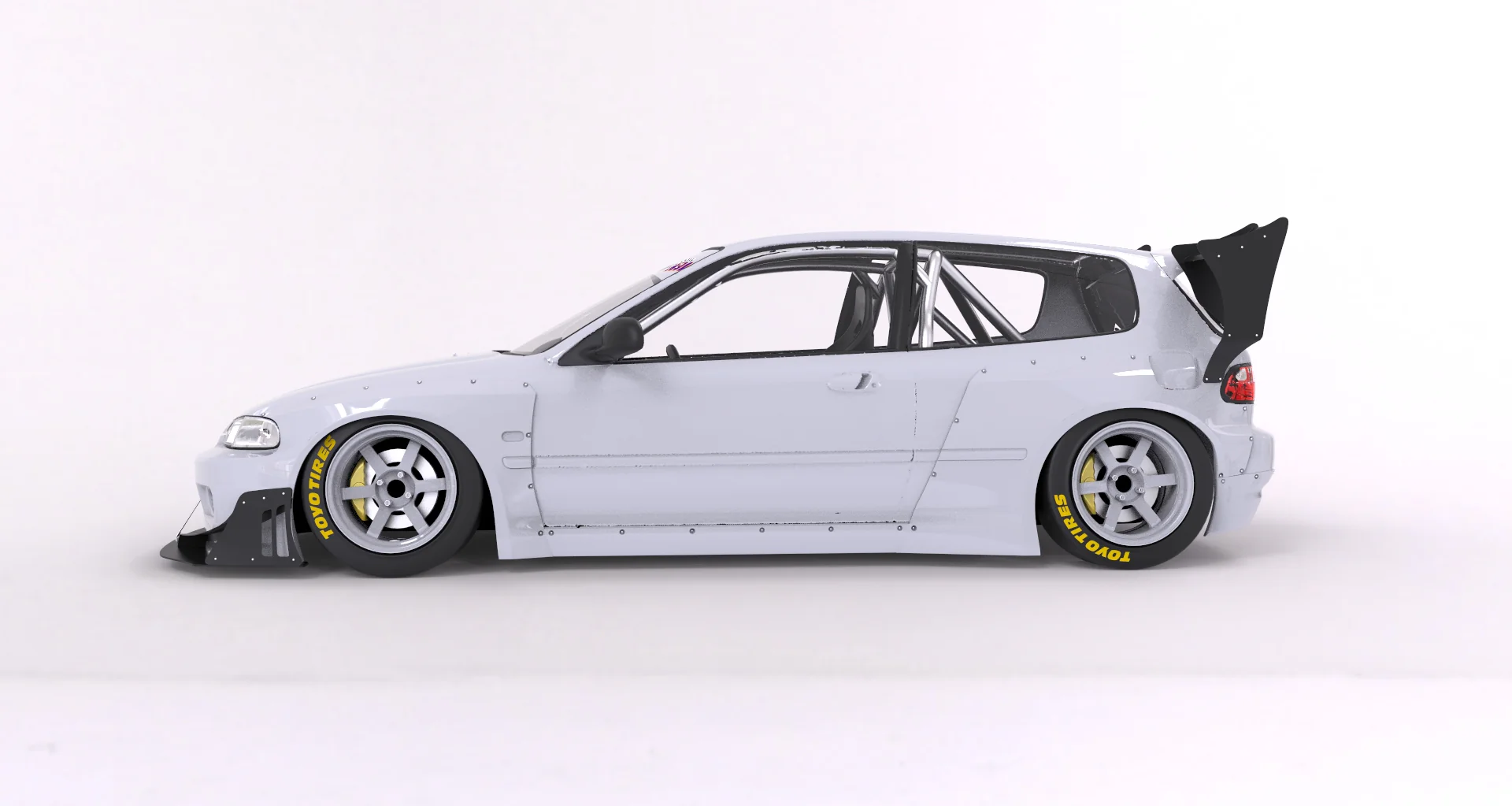 Pandem | V1.5 Honda EG Civic + Roof Wing | 1991 - 1995 - Image 6