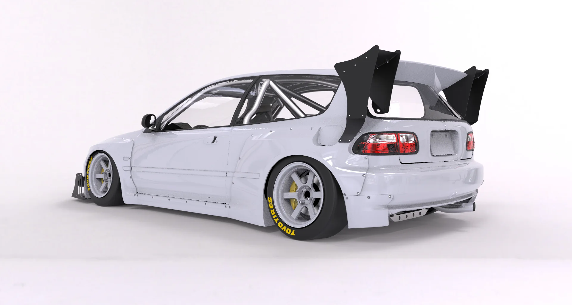 Pandem | V1.5 Honda EG Civic + Roof Wing | 1991 - 1995 - Image 7