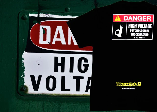Rocket Bunny Racing × Pandem | DANGER T Shirt - WHITE - Image 3