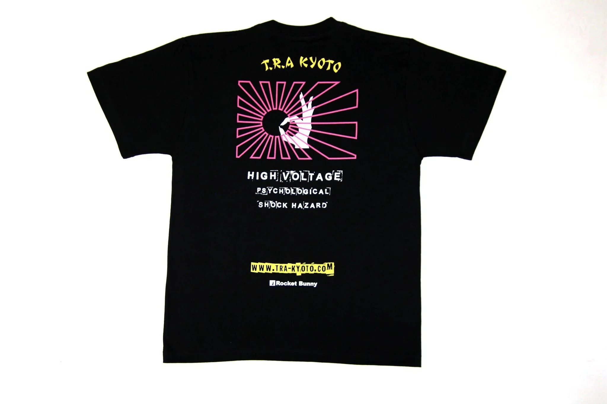 Rising Sun SHOCK HAZARD | Rocket Bunny Racing × Pandem T Shirt | DISCON - Image 5
