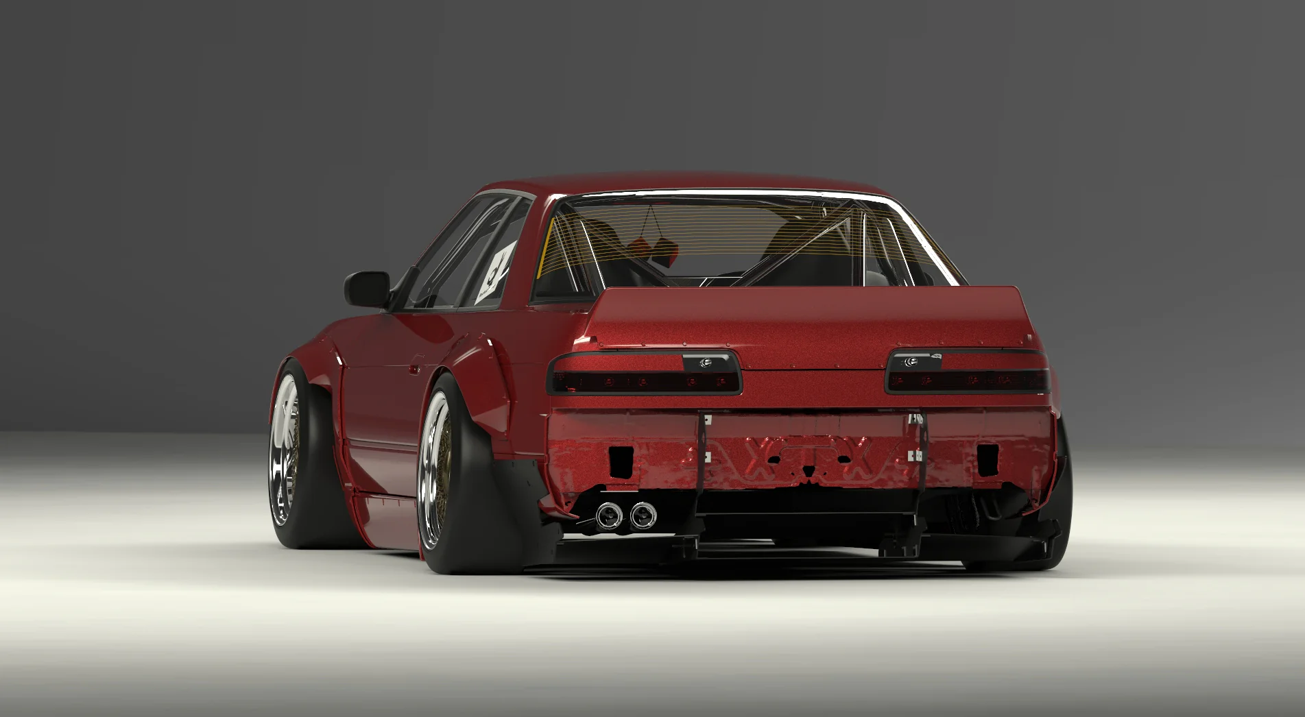 Rocket Bunny Racing | V2.0 Nissan Silvia [S13] + Duck Wing | 1989-1993 - Image 6